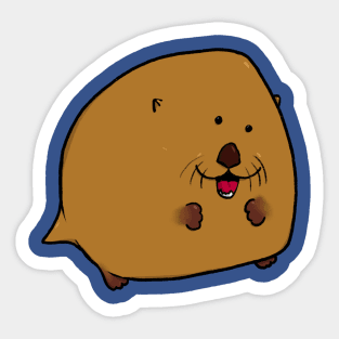 Otter orb Sticker